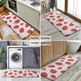 thumbnail image 6 of Red Strawberry Plants Fruit Kitchen Rug Mat,Kitchen Runner Rugs Non Skid Washable,Decorative Kitchen Floor Mats for Kitchen,Sink,Laundry,17"x47.2", 6 of 7