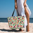 thumbnail image 6 of Pofeuu Vegetables Print Beach Bag,Waterproof Sandproof Beach Tote Bag, Large Capacity Foldable Beach Bags for Women, 6 of 7