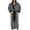 Gris Noir, variante sur Innerwin Peignoir Couleur Unie Homme Robe de Chambre Maison à Capuche Épaissie en Peluche Peignoirs Noir Gris TG