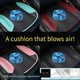 thumbnail image 3 of Cojín para asiento de coche con refrigeración eléctrica por USB, de seda de hielo transpirable, con espaciador 3D, para verano, con ventiladores de aire incorporados para todas las sillas, 5 ventila, 3 of 5
