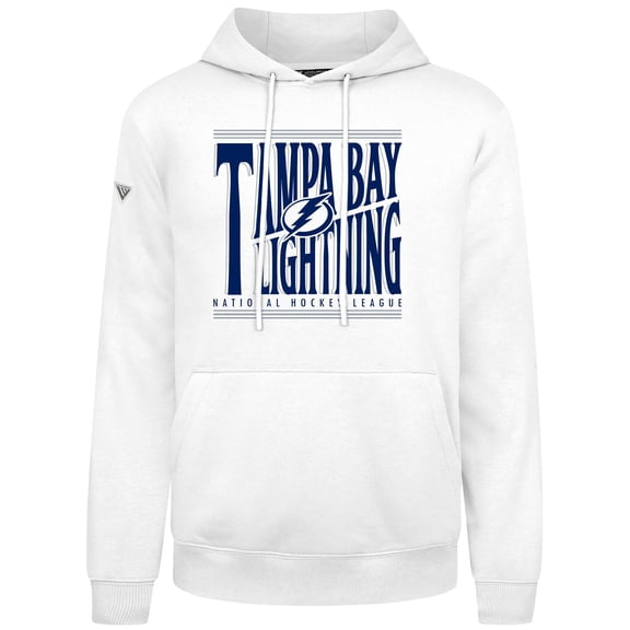 Men's Levelwear  White Tampa Bay Lightning Podium Powerhouse Pullover Hoodie