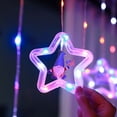 thumbnail image 2 of 4th of July Decorations,120 LEDs 10 Modes Red White and Blue Curtain Lights with Remote USB Powered Patriotic Decorations for Independence Day Memorial Day Fourth of July, 2 of 6