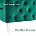 thumbnail image 2 of Mcombo Velvet Accent Club Chair,  Single Sofa Armchair 4066 (Green), 2 of 9