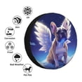 thumbnail image 4 of Rateoe Night Sky Winged French Bulldog Pattern Tire Cover Wheel Protectors Weatherproof Wheel Covers Universal Fit for Trailer Rv SUV Truck Camper Travel Trailers Accessories-16 inch, 4 of 6