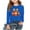 Blue, variant on Thanksgiving Day Outfits Long Sleeve Cotton T-Shirts for Girls Pumpkin Plaid Printed Crewneck Fall Tops Tshirts (8-9 Years, Orange 02)