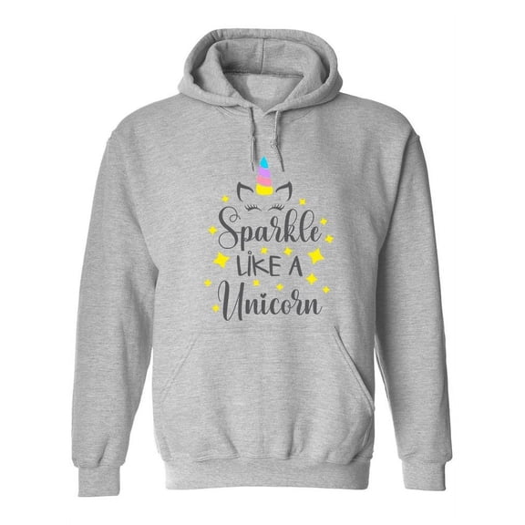 Sparkle Stars And Unicorn Hoodie Women -Image by Shutterstock, Female Large
