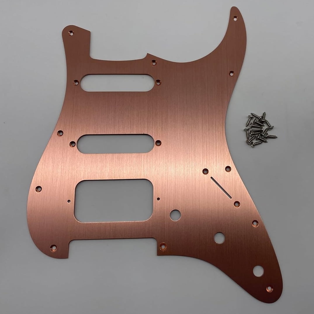 SSH 11-Hole Aluminum Guitar Pickguard and Backplate Set for Fender Stratocaster Modern Standard Style Guitars