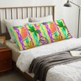 thumbnail image 4 of Yiaed Body Pillow Cover, Ultra Soft Microfiber Pillowcases, Breathable Long Pillow Case, Envelope Closure-Multicolored Tropical (20x54 inch)（Pillow core not included）, 4 of 5