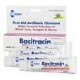 (4 Pack) Globe Bacitracin Zinc Ointment + Aloe 1oz, Antibiotic Ointment