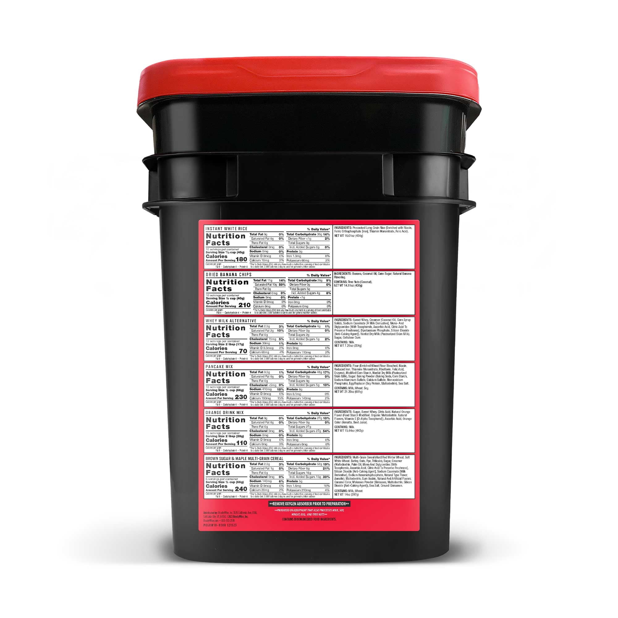 ReadyWise Emergency Food Supply 1 Month 298 Servings 35 lb 11.33 oz