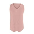 thumbnail image 4 of GaThRRgYP Womens Tank Tops Deals,Women's Solid Summer Sleeveless V Neck Tank Tops Ribbed Knit Casual Fitted Basic Shirts Top, 4 of 7