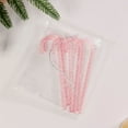 thumbnail image 4 of HCTSHG 6 Pcs Candy Cane Christmas Decorations, Pink Candy Cane Decoration Christmas Hanging Ornaments for Christmas Tree Xmaxs Holiday Party Supplies Decoration Favors, 4 of 9
