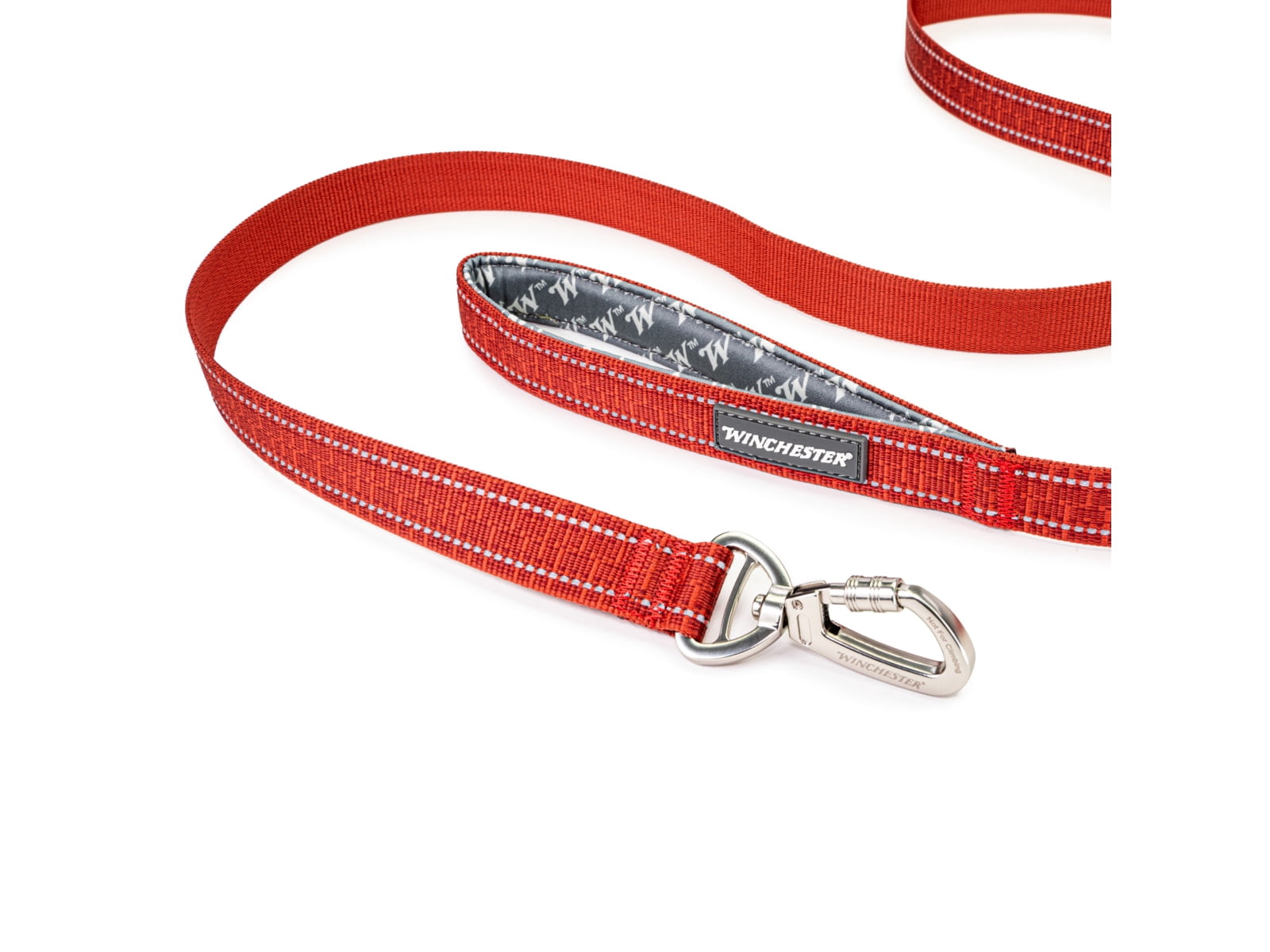Winchester Pet Deluxe Carabiner Leash 6-Foot, Ketchup, 6 foot