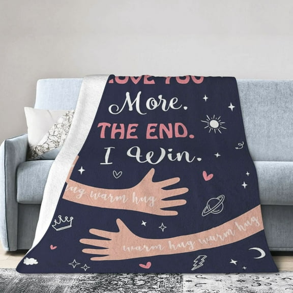 Anniversary Christmas Birthday Gifts for Her or Him Blanket (Hug) - Romantic I Love You Gifts for Boyfriend or Girlfriend - Wedding Gifts for Couple Wife Husband 50x40