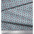 thumbnail image 2 of Soimoi Cotton Jersey Fabric Flower Watercolor Decor Fabric Printed Yard 58 Inch Wide, 2 of 3