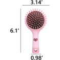 thumbnail image 2 of 1 peine cepillo de pelo antitallos de dibujos animados, mini cepillo de pelo de viaje, fácil de enredar, para niñas y mujeres JM, 2 of 5