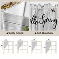 thumbnail image 5 of Hello Spring Swag Valances for Windows 2 Pack, Kitchen Window Curtains 36 Inch Length, Pastoral Purple Bottle Floral Gray Wooden Privacy Swag Curtains for Living Room/Bathroom with Rod Pocket 36"x36", 5 of 8