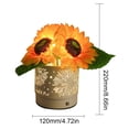thumbnail image 5 of Lámpara Táctil Flores Girasoles Nocturna LED Regulable para La Habitación Del Día Madre, 5 of 5