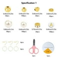 thumbnail image 3 of Friendship Bracelet Kit，Bracelet Making Kit,Clay Beads For Bracelet Making,Gold Letter Beads For Bracelets Making Kit， Pearl Beads For Jewelry Making For Adult, Xinsrenus Under $5! Friendship, 3 of 4