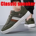 thumbnail image 4 of Men's Fashionable Retro Casual Shoes - Breathable, Comfortable Sole, Street Style Skate Shoes with PU/Canvas Upper, Lace-Up, Suitable for All Seasons, 4 of 9