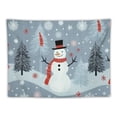 thumbnail image 5 of ONETECH  Bedroom Tapestry Xmas-Snowman-Kawaii Wall Decor Wall Hanging Tapestry For Dorm Living Room, 5 of 7