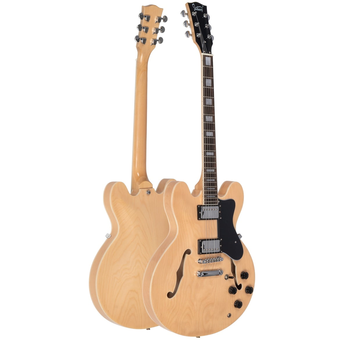 Glarry GGS101 Electric Guitars SemiHollow Body Tuneomatic Bridge