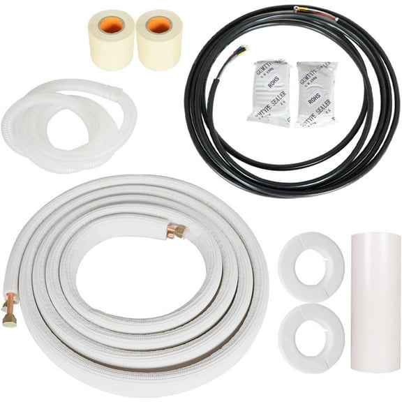 ALL-CARB 1/4 x 3/8in 16ft Air-Conditioning Cooling Connection Tube Suitable for Use in Mini-Split Air-Conditioning and Heating Units