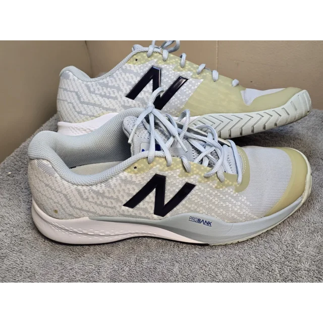 New Balance 996 Tennis Pro Bank White Lace Up Sneaker Shoes Men's Size 10D