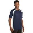 thumbnail image 3 of Sport-Tek Dry Zone Colorblock Crew-S (True Navy/White), 3 of 5