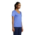 thumbnail image 3 of Lands' End Women's Relaxed Supima Cotton T-Shirt, 3 of 3