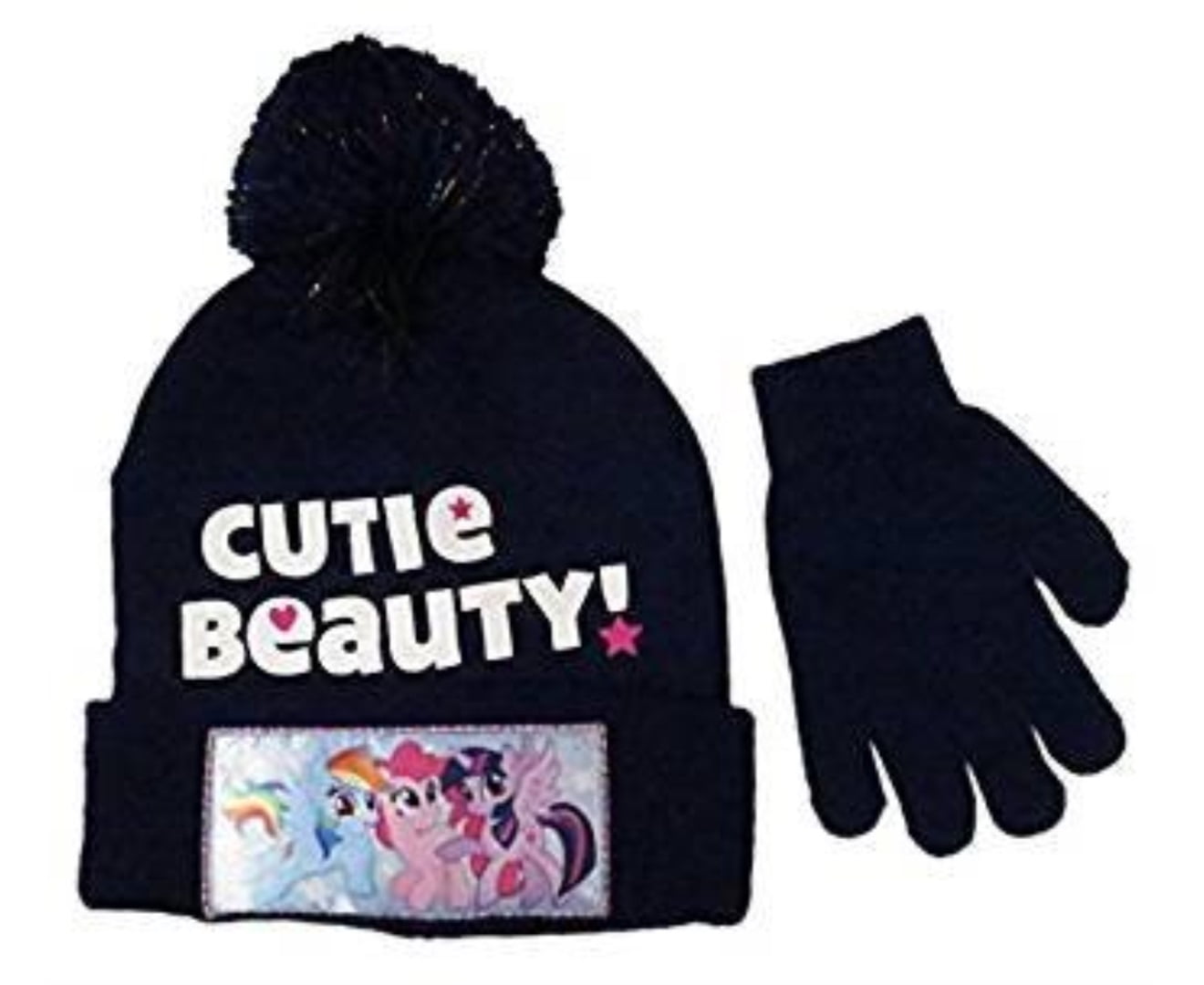 girls winter hat and glove set