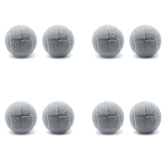 8 PCS Precut Walker Tennis Ball for Furniture Legs and Floor Protection, Heavy Duty Long Lasting Felt Pad Covering,Grey,8 * Tennis Ball,Grey