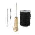 thumbnail image 1 of yuksok 3 Needles Copper Handle Sewing Awl Hand Stitcher Shoe Repair Tool for DIY Sewing, 1 of 9