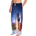 thumbnail image 2 of Daiia Lantern On Snow With Christmas Men's Sleep Pant with Pockets and Drawstring,Pajama Pants-X-Large, 2 of 9