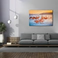 thumbnail image 4 of Epic Graffiti 'Wading Flamingos' by Jonathan Ross, Canvas Wall Art, 60"x40", 4 of 8