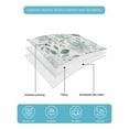 thumbnail image 5 of Quilts Twin XL Size, Sage Green Flower Soft Comforter Bedding Set for Bed, Vintage Rose Floral Botanical Leaf Lightweight Quilted Bedspread with Pillow Cover(2 Pieces) for All Season, 68x98 Inch, 5 of 6