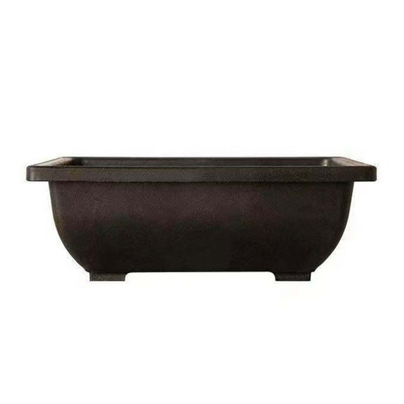 Plant Pots Bonsai Flower Succulent Planter Durable Imitation Purple Sand Indoor Outdoor Breathable Rectangle Potted Vase for Balcony Supplies 16.00*12.00*5.50cm