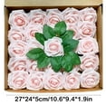 thumbnail image 3 of Home Decor QTOCIO 25Pcs Rose Artificial Flowers Roses for Decorations Real Fake Rose with Stems Wedding Bouquet Bridal Shower Faux Floral Arrangement Valentine's, 3 of 5