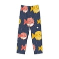 thumbnail image 4 of Bingfone Cute Puffer Fish Mens All Over Print Sleep Pajama Pants-Large, 4 of 9