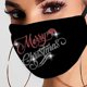 thumbnail image 5 of Máscara con patrón de diamantes de imitación de Navidad, máscara de algodón a prueba de polvo, 5 of 5
