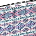 thumbnail image 3 of Pink and Blue Diamond Shaped Boho Pattern Shower Curtain 36"x72" ,Bathroom Decorative Shower Curtains Set with 12 Hooks,Modern Waterproof Washable Shower Curtain, 3 of 6