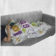thumbnail image 5 of Saying Soft Flannel Fleece Throw Blanket, Today is a Day Happiness Happy Moments Word Work Success Print, Cozy Plush for Indoor and Outdoor Use, 60" x 80", Multicolor, by Ambesonne, 5 of 5