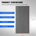 thumbnail image 3 of 2Pcs PU Leather Patch for Car Seat Repair, 7.87 x 3.93in Self-Adhesive Leather Repair Patch Tape Vinyl Repairs Kit,Portable Car Leathers Repairs Kit for Cars Upholstery Seat,Furniture(Black), 3 of 6