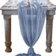 thumbnail image 5 of Camino de mesa de gasa de color rosa vino tinto de 10 pies y 29 120 pulgadas, decoración romántica para caminos de mesa de boda, 5 of 6
