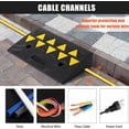 thumbnail image 4 of Heavy Duty Rubber Curb Ramp 15 Ton Capacity Car Ramp, 4.1" Rise Height Driveway Curb Ramps, 33000 lbs Capacity Rubber Bridge Threshold Ramp for Loading Dock, Garage & Sidewalk, 4 of 7