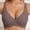 A1_Grey, variant on Plus Size Wireless Lift Supportive Bras Deep V Neck Bras No Underwire Comfortable Bra Full Support No Underwire Bras Tshirt Push Up Bralettes Full Coverage Plunge Seamless Bra White Xxl