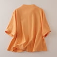 thumbnail image 2 of WCJM Shirts for Women Linen Tops for Women 2026 Trendy Summer Short Sleeve Cotton Shirts Loose Causal Button V Neck Blouses Clothes Fashion Tops, 2 of 6