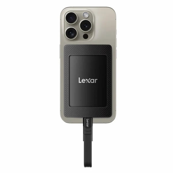 Lexar S1500 1TB 外付けSSD Lexar 1TB Portable SSD, NVMe, Magnetic Attachment, USB Type-A and