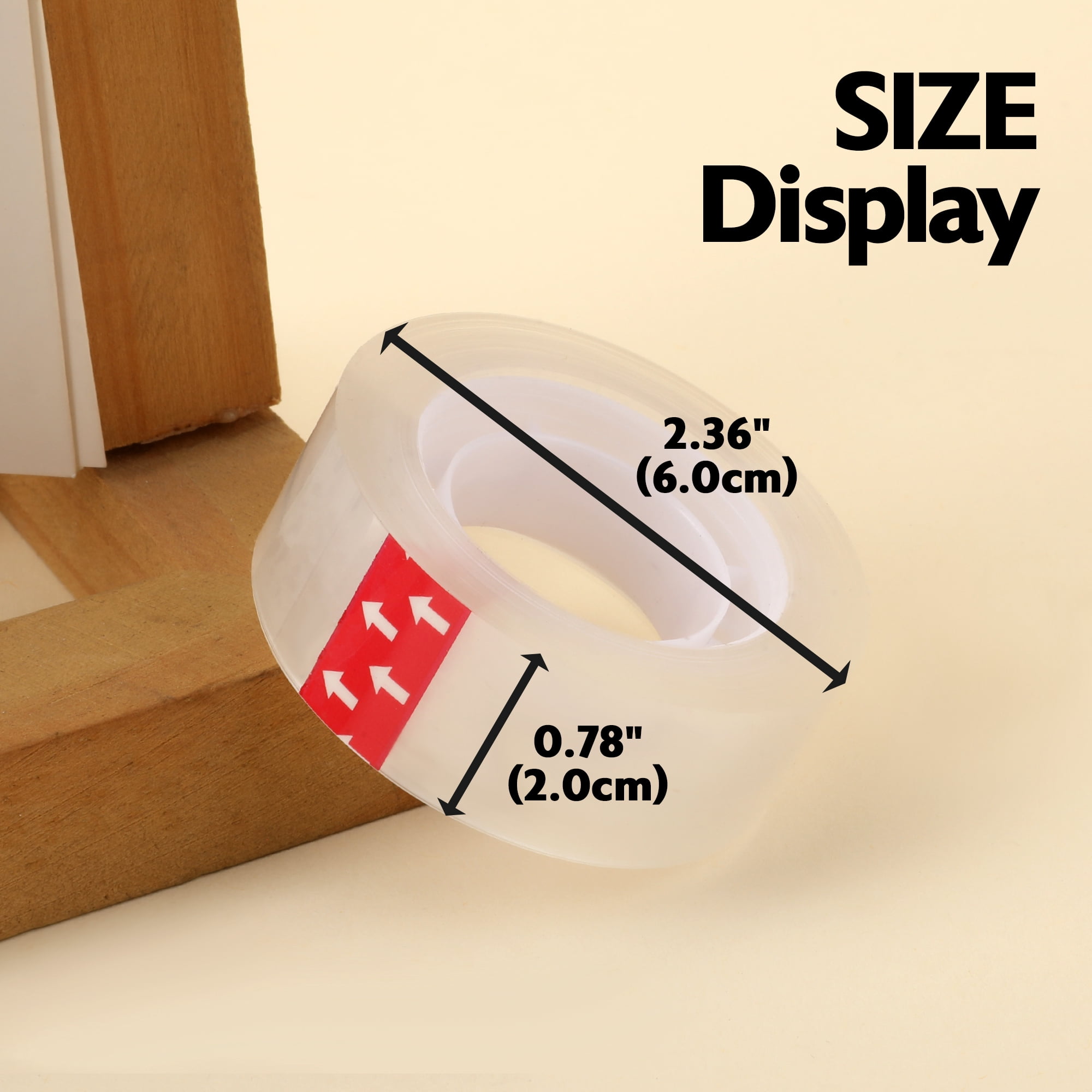 BAZIC Transparent Tape 3/4" X 1296", Glossy Finish, Bulk Total 48-Count