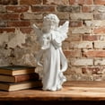 thumbnail image 4 of ToyKingdee Resin Angel Statue, Resin Angel Figurine, Adorable Flower Girl Decorative Ornaments,Home Decor Fairy Prayer, Christmas & Thanksgiving Day Decoration, 4 of 6